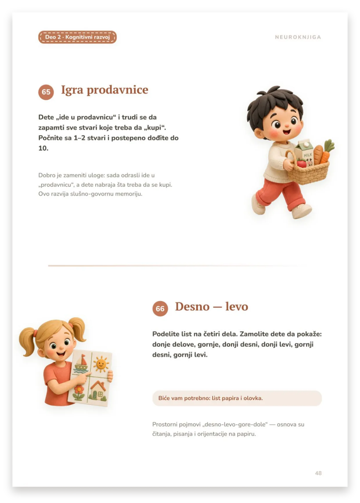 Igra prodavnice, Desno — levo