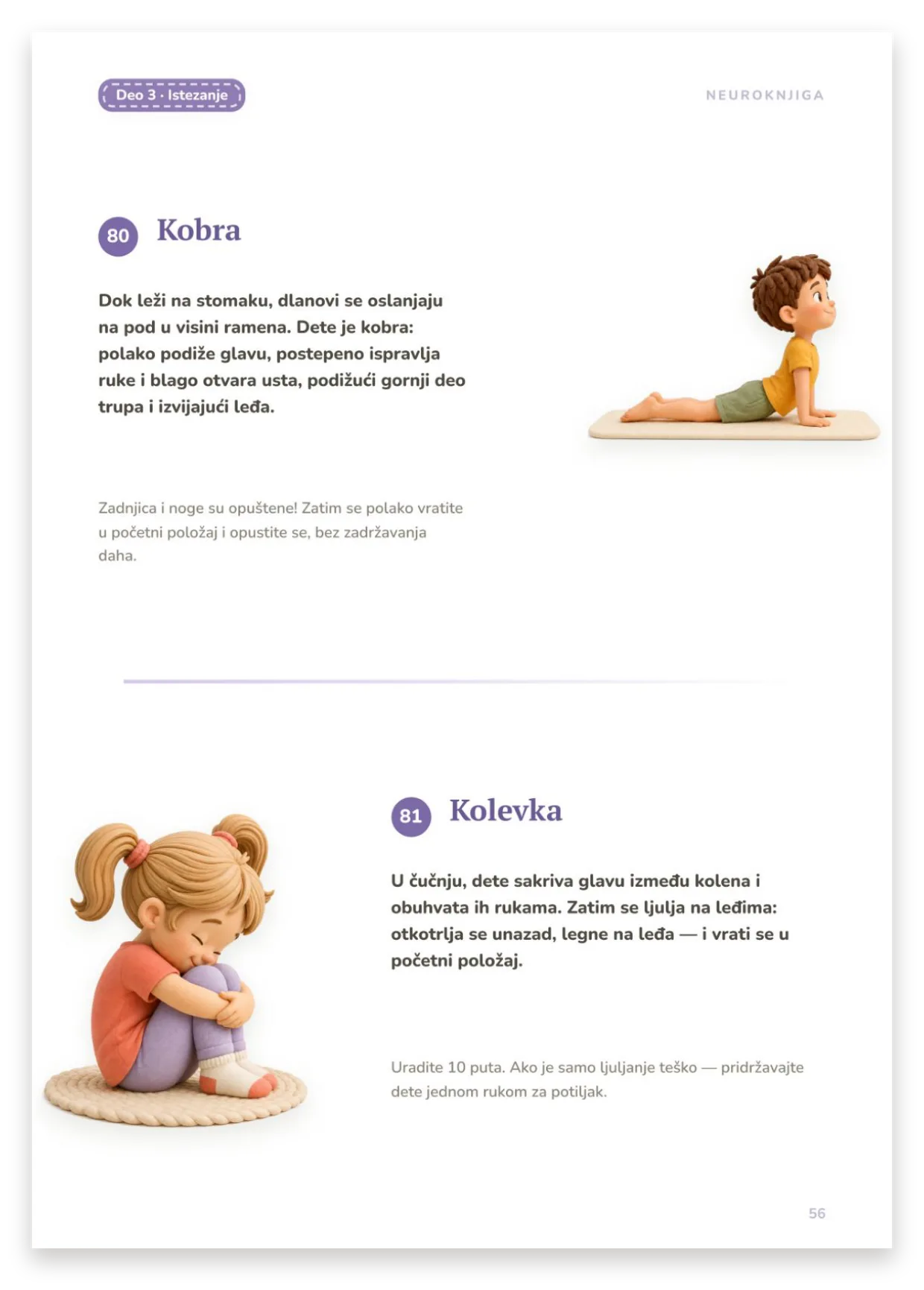 Istezanje: Kobra i Kolevka